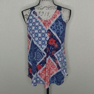 Knapp Studio Multicolored Floral Tank Top Size M